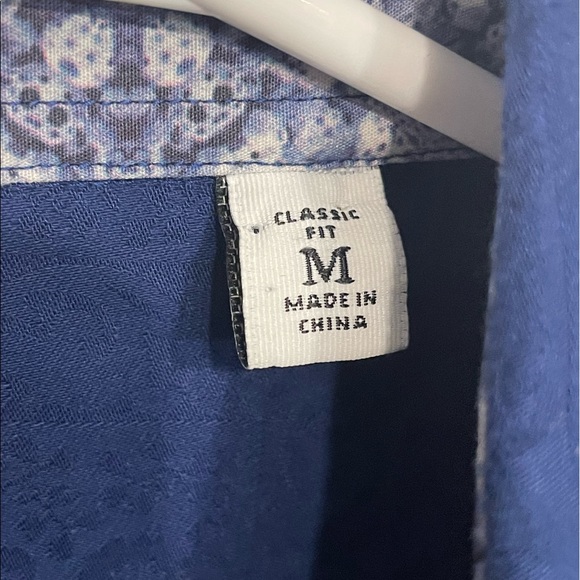 Robert Graham Dress Shirt Butoin Down Medium - Picture 4 of 5